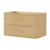 Custom image for Scandinavian Oak with Brushed Nickel Trim / No Mirror