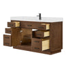 Custom image for Dark Oak with Matte Black Trim / Giotto Quartz / No Mirror