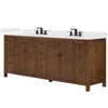 Custom image for Dark Walnut with Matte Black Trim / White Quartz / No Mirror
