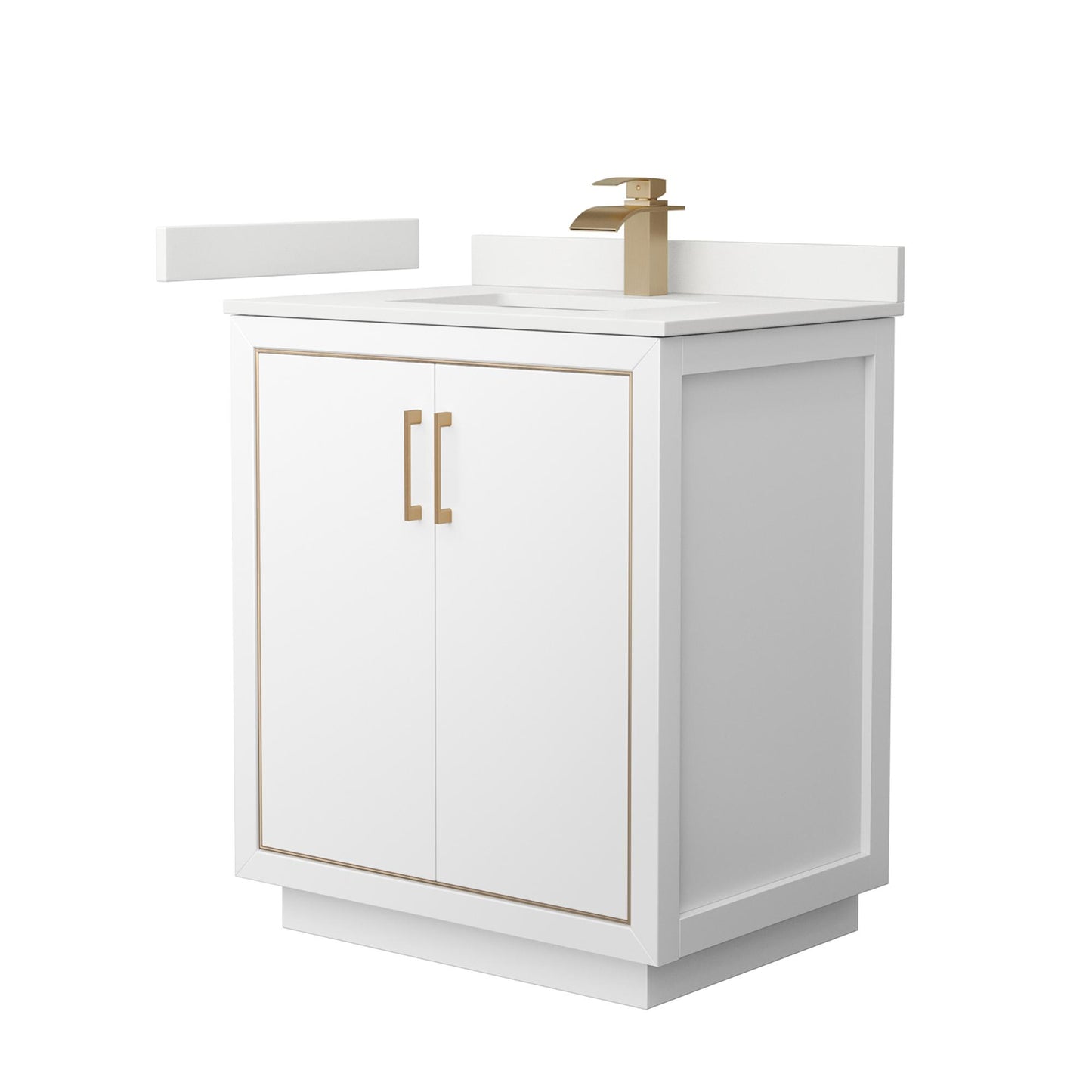 Icon Bathroom Vanity with Countertop 30 inch Single Sink Single hole Faucet Setup