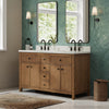 Custom image for Toasted Walnut with Matte Black Trim / White Quartz / No Mirror