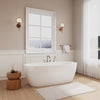 Custom image for White with Shiny White Trim and Brushed Nickel Faucet / 67