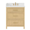 Custom image for Scandinavian Oak with Satin Bronze Trim / White Quartz / No Mirror