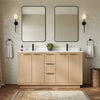 Custom image for Light Straw with Matte Black Trim / Carrara Cultured Marble / No Mirror