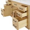 Custom image for Rift Oak with Matte Black Trim / Giotto Quartz / No Mirror