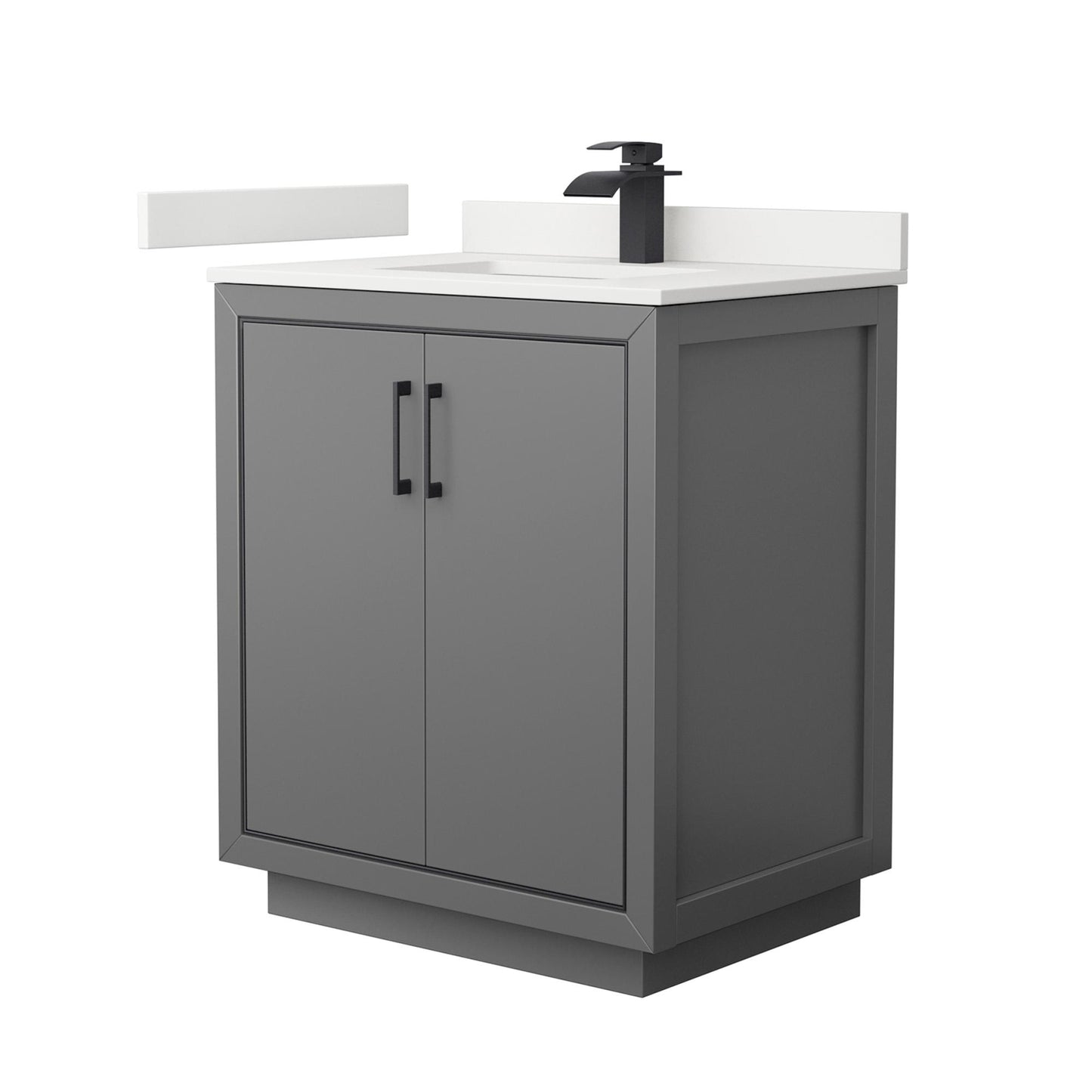 Icon Bathroom Vanity with Countertop 30 inch Single Sink Single hole Faucet Setup