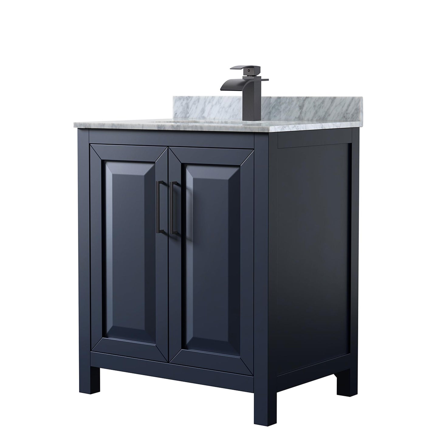 Daria Bathroom Vanity with Countertop 30 inch Single Sink Single hole Faucet Setup
