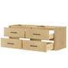 Custom image for Scandinavian Oak with Matte Black Trim / No Mirror