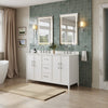 Custom image for White with Brushed Nickel Trim / No Mirror