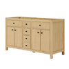 Custom image for Scandinavian Oak with Matte Black Trim / No Mirror