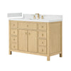 Custom image for Scandinavian Oak with Satin Bronze Trim / Giotto Quartz / No Mirror