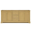 Custom image for Honey Oak with Brushed Gold Trim / No Mirror