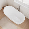Custom image for White with Shiny White Trim and Polished Chrome Faucet / 59