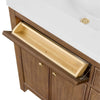 Custom image for Toasted Walnut with Satin Bronze Trim / No Mirror