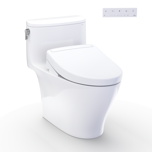 WASHLET+ Nexus One-Piece Elongated 1.28 GPF Toilet and WASHLET S5 Bidet Seat