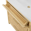 Custom image for Scandinavian Oak with Satin Bronze Trim / Giotto Quartz / No Mirror