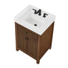 Custom image for Dark Walnut with Matte Black Trim / White Quartz / No Mirror