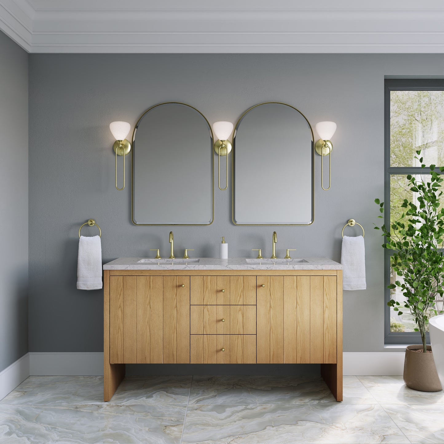 Hudson 60" Double Vanity
