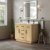 Custom image for Rift Oak with Matte Black Trim / Carrara Cultured Marble / No Mirror