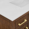 Custom image for Dark Oak with Matte Black Trim / White Quartz / No Mirror