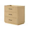 Custom image for Scandinavian Oak with Matte Black Trim / No Mirror