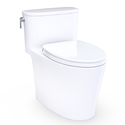 Aurora 1G One-Piece Elongated 1.0 Gpf Washlet+ And Auto Flush Ready Universal Height Toilet With Ss124 Softclose Seat