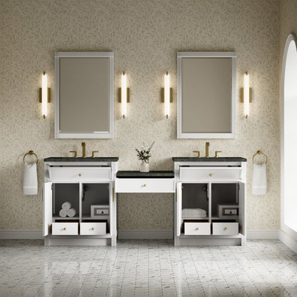 Bellshire 84" Dual Vanity Set with 24" Make-Up Counter