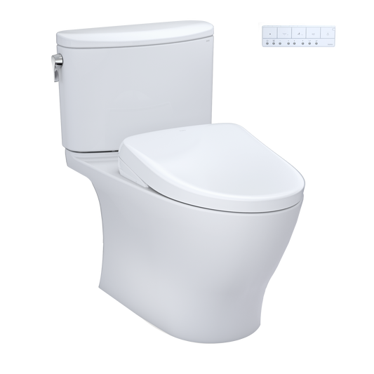 WASHLET+ Nexus Two-Piece Elongated 1.28 GPF Toilet with S7A Contemporary Bidet Seat