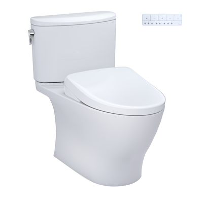 Toto Washlet+ Nexus Two-Piece Elongated 1.28 Gpf Toilet With S7 Contemporary Bidet Seat