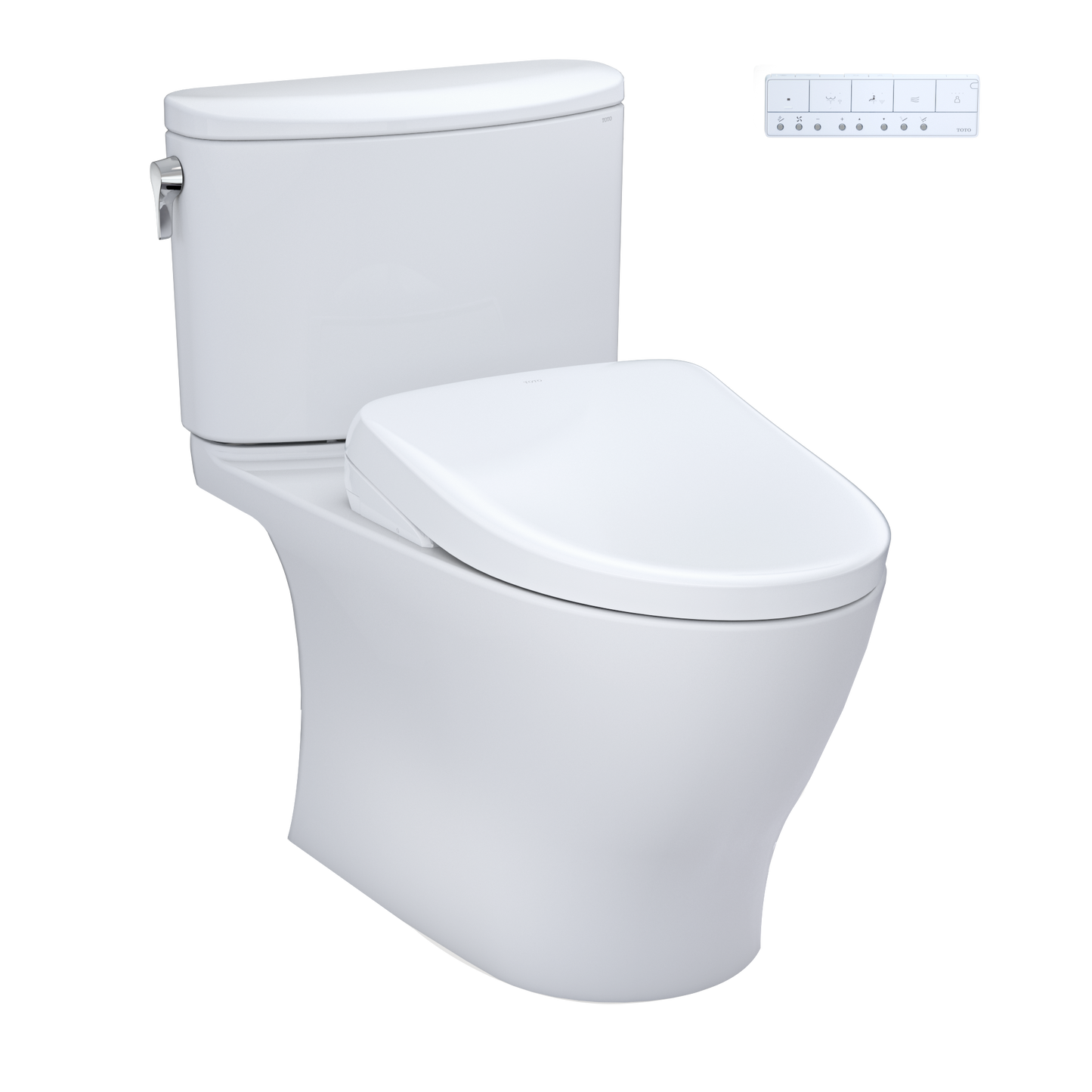 WASHLET+ Nexus Two-Piece Elongated 1.28 GPF Toilet with S7 Contemporary Bidet Seat