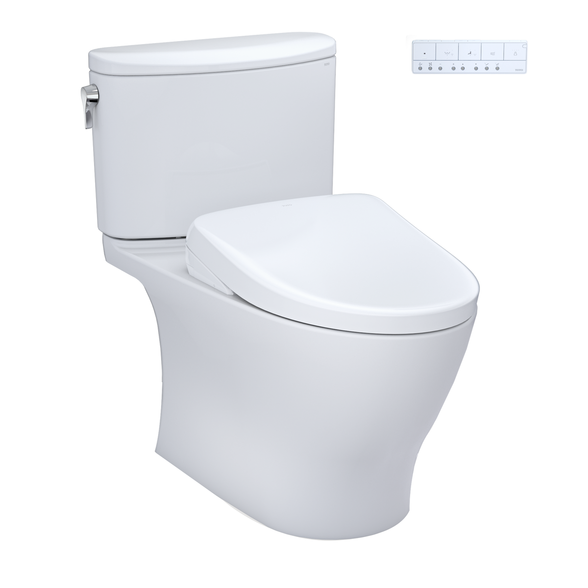 WASHLET+ Nexus Two-Piece Elongated 1.28 GPF Toilet with S7 Contemporary Bidet Seat