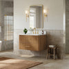 Custom image for Toasted Walnut with Satin Bronze Trim / Giotto Quartz / No Mirror