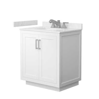 Miranda Bathroom Vanity with Countertop 30 inch Single Sink 3-hole Faucet Setup