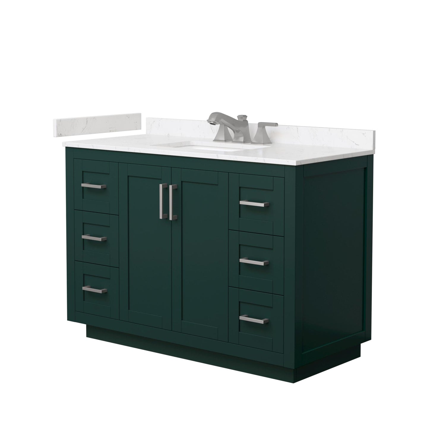 Miranda Bathroom Vanity with Countertop 48 inch Single Sink 3-hole Faucet Setup
