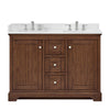 Custom image for Dark Walnut with Polished Chrome Trim / Giotto Quartz / No Mirror