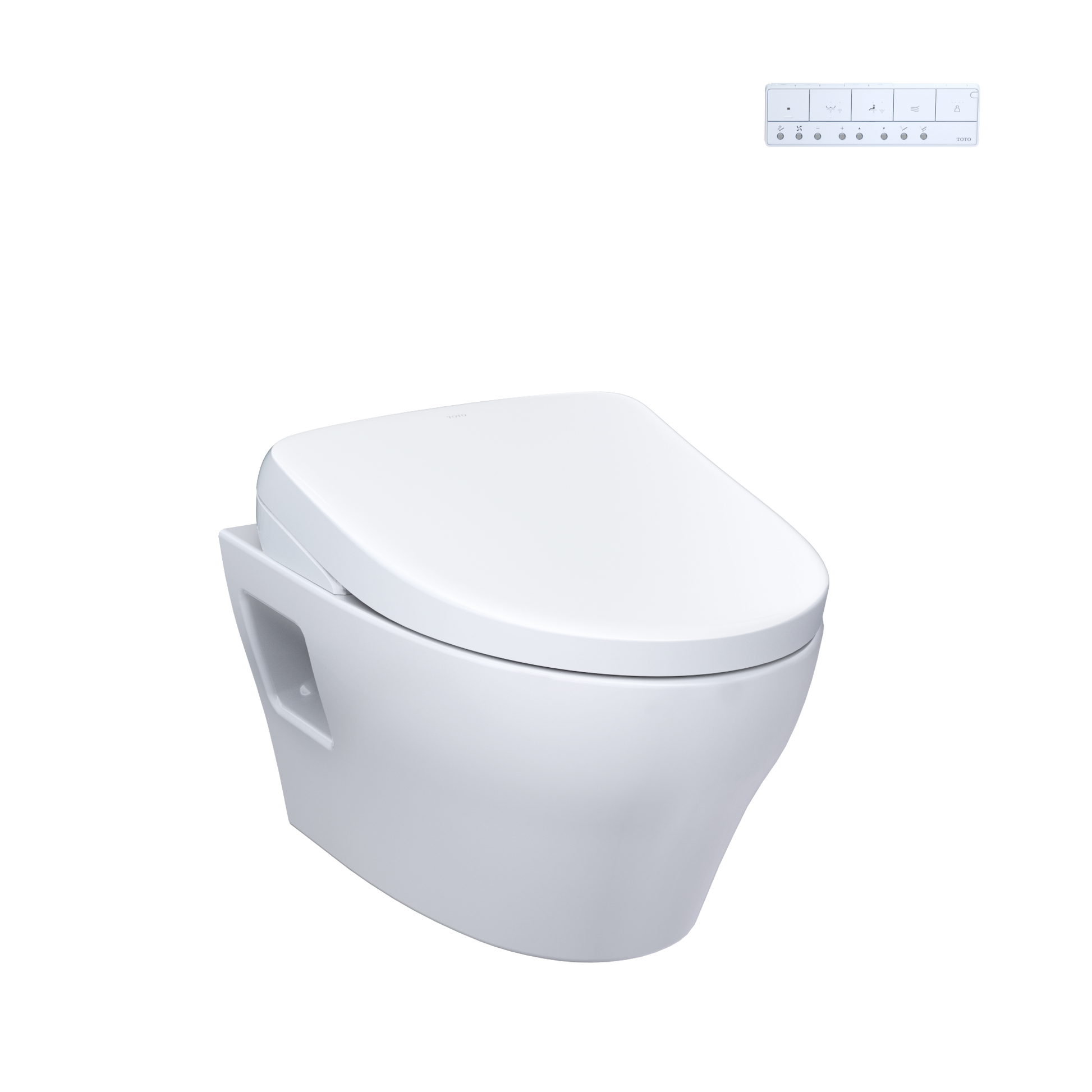 WASHLET+ EP Wall-Hung Elongated Toilet with S7A Contemporary Bidet Seat and DuoFit In-Wall 0.9 and 1.28 GPF Auto Dual-Flush Tank System