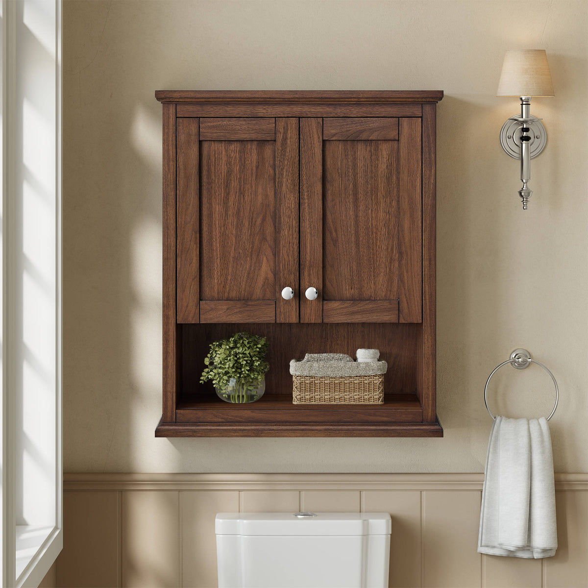 Avery Over the Toilet Storage Wall Cabinet