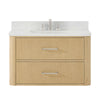 Custom image for Scandinavian Oak with Brushed Nickel Trim / Giotto Quartz / No Mirror