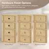 Custom image for Scandinavian Oak with Matte Black Trim / No Mirror