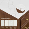 Custom image for Dark Walnut with Brushed Nickel Trim / No Mirror