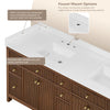 Custom image for Dark Walnut with Brushed Nickel Trim / No Mirror
