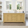 Custom image for Honey Oak with Brushed Gold Trim / Carrara Cultured Marble / No Mirror