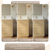 Custom image for Scandinavian Oak with Brushed Nickel Trim / No Mirror