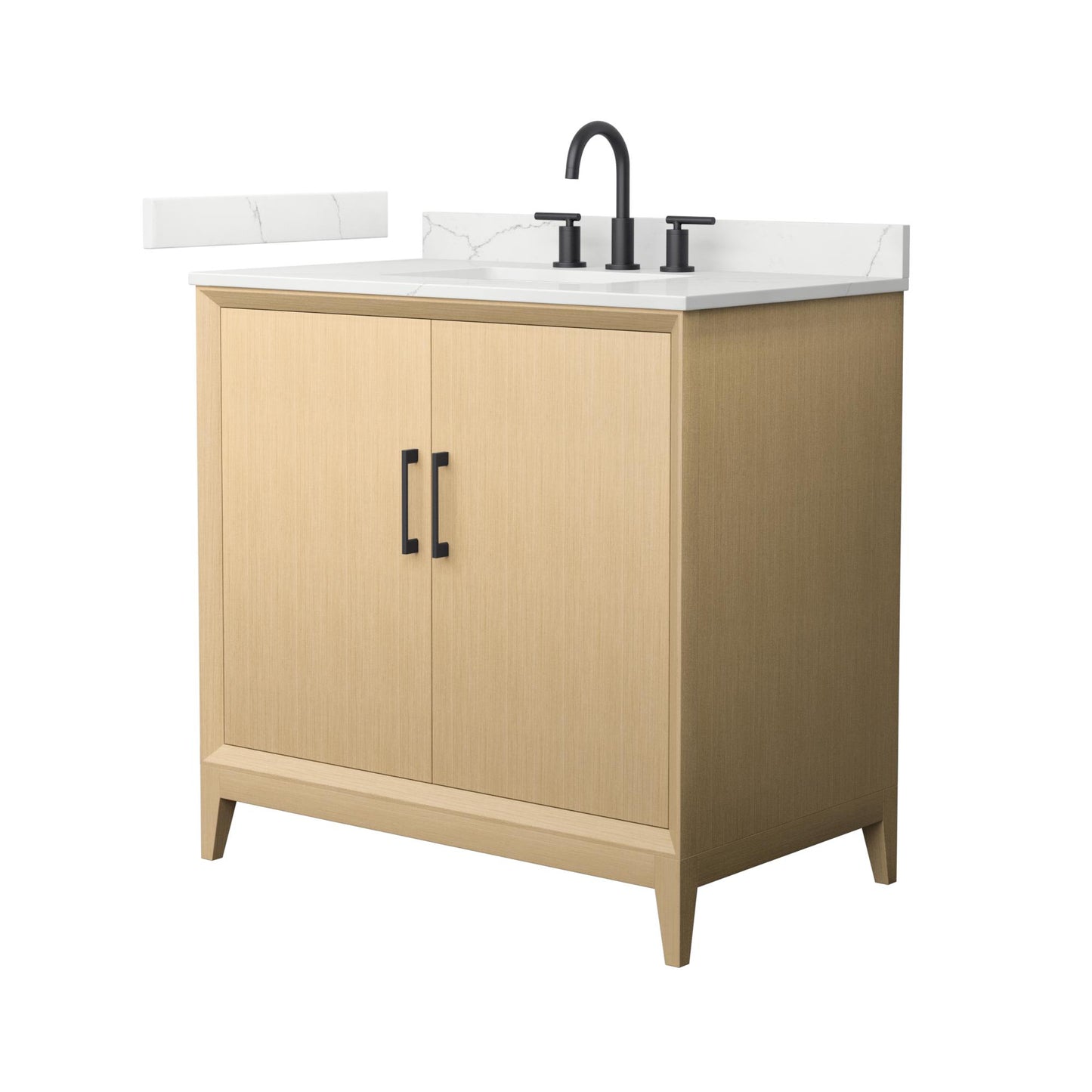 Janna Bathroom Vanity with Countertop 36 inch Single Sink 3-hole Faucet Setup