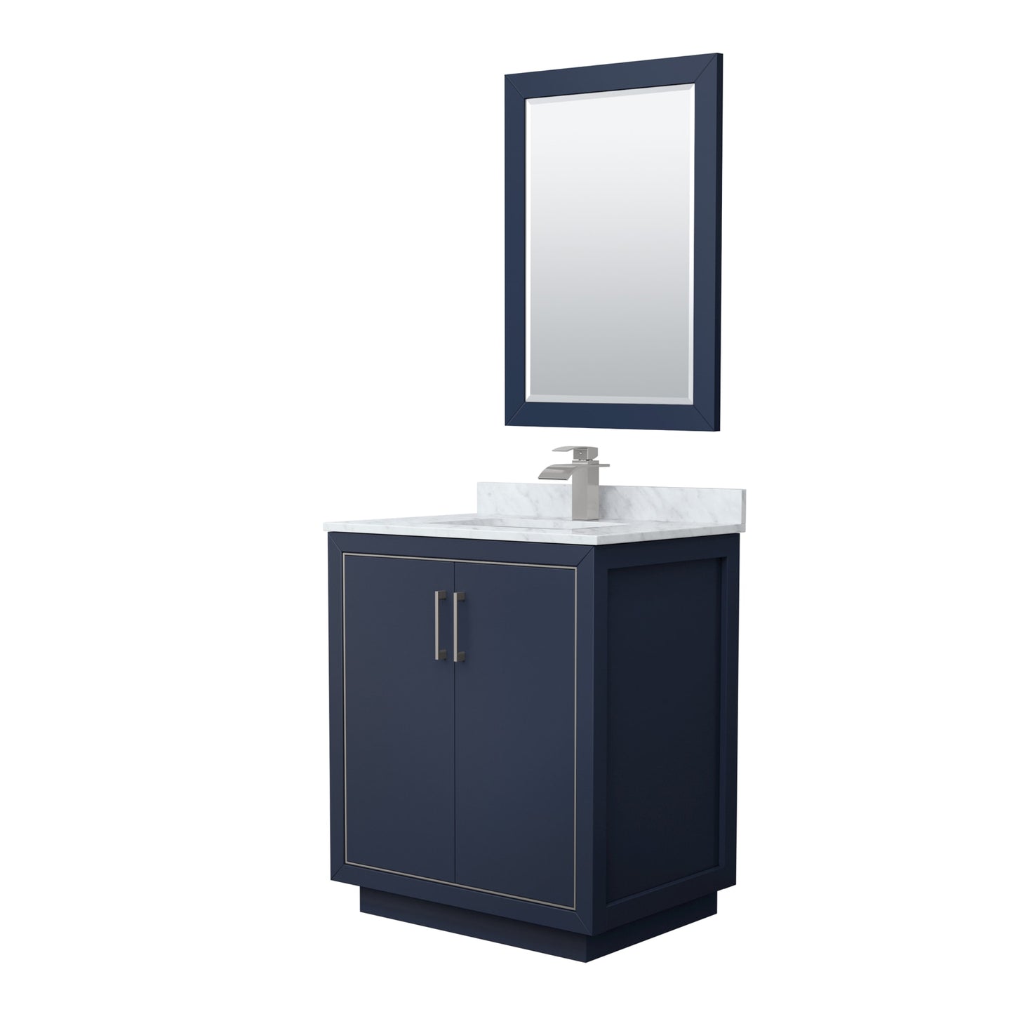 Icon Bathroom Vanity with Countertop 30 inch Single Sink Single hole Faucet Setup