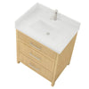 Custom image for Scandinavian Oak with Brushed Nickel Trim / Giotto Quartz / No Mirror