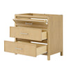 Custom image for Scandinavian Oak with Brushed Nickel Trim / No Mirror