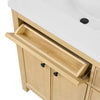 Custom image for Scandinavian Oak with Matte Black Trim / No Mirror