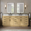 Custom image for Rift Oak with Matte Black Trim / White Cultured Marble / No Mirror