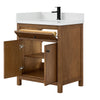 Custom image for Toasted Walnut with Matte Black Trim / Giotto Quartz / No Mirror
